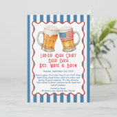 Invitation Fête du Travail Craft Beer Bash – Rouge, Blanc, bi (Debout devant)