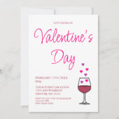 Invitation Fête du vin de la Saint-Valentin (Devant)