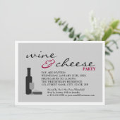 Invitation Fête du vin et du fromage (Debout devant)