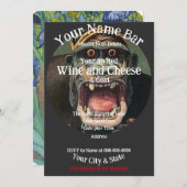 Invitation Fête du vin et du fromage (Devant / Derrière)