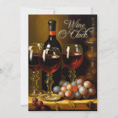 Invitation Fête du vin et du fromage (Devant)