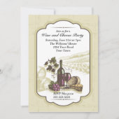 Invitation Fête du vin et du fromage (Devant)