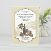 Invitation Fête du vin et du fromage (Debout devant)