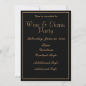 Invitation Fête du vin et du fromage 2 (Dos)