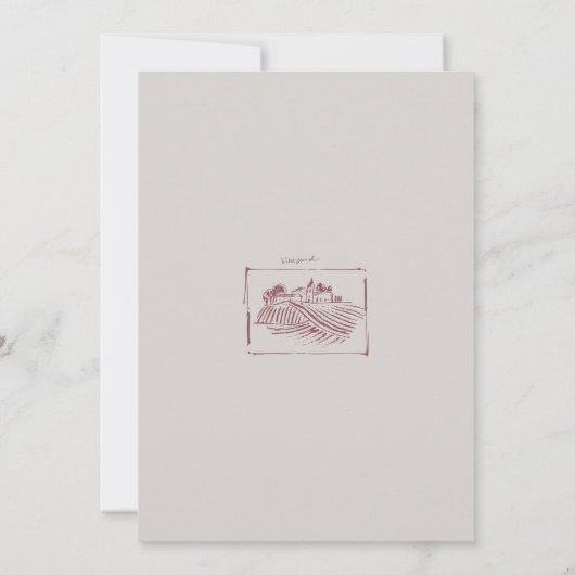 Invitation Fête du vin et du fromage Toutes les occasions (Dos)