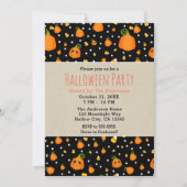 Invitation Fête du Whimsical Citrouille d'Halloween (Devant)