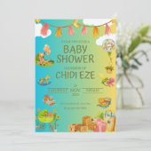 Invitation Fête d'un Baby shower (Debout devant)