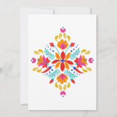 Invitation Fête ÉDITABLE 1er anniversaire, fête du Cinco de M (Dos)