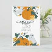 Invitation Fête effrayante (Debout devant)