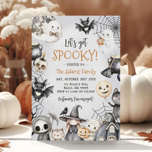 Invitation Fête Éffrayante d'Halloween Ghost