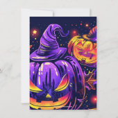 Invitation Fête éffrayante d'Halloween Jack-O-Lantern (Dos)