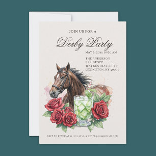 Invitation Fête élégante de Derby