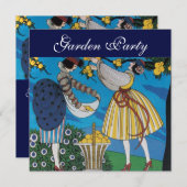 INVITATION FÊTE ÉLÉGANTE DE JARDIN D'ÉTÉ (Devant / Derrière)