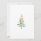 Invitation Fête élégante de l'arbre de Noël (Dos)