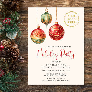 Invitation Fête élégante de Noël d'entreprise