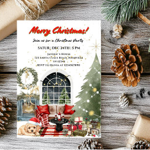 Invitation Fête élégante de Noël Joyeux Noël