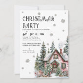 Invitation Fête Élégante de Noël Vacances d'Hiver (Devant)
