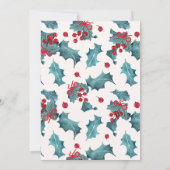 Invitation Fête élégante de vacances d'hiver pour bébé Noël (Dos)