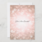 Invitation Fête élégante du Nouvel An Copper Winter (Dos)