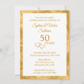 Invitation Fête élégante sur mesure pour le 50e anniversaire  (Devant)
