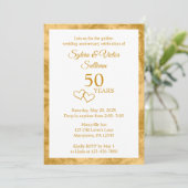 Invitation Fête élégante sur mesure pour le 50e anniversaire  (Debout devant)