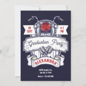 Invitation Fête emblématique de remise de diplômes dans le ga (Devant)