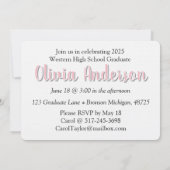 Invitation Fête Empreinte de léopard senior (Dos)