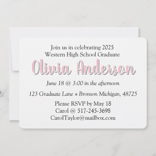 Invitation Fête Empreinte de léopard senior (Dos)