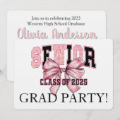 Invitation Fête Empreinte de léopard senior (Devant / Derrière)