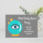 Invitation Fête en cristal New Age de l'Esprit du corps menta (Debout devant)