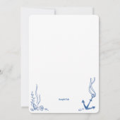 Invitation Fête en mer (Dos)