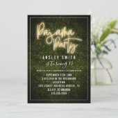 Invitation Fête en Pyjama Neon Buis Birthday (Debout devant)