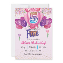 Fête en rose : Confetti Balloon 5e anniversaire