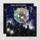 Invitation Fête en style Lumières lumineuses - SRF (Devant / Derrière)