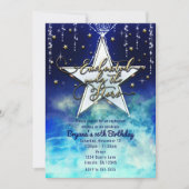 Invitation Fête Enchantée sous les Étoiles pour un Sweet 16 C (Devant)