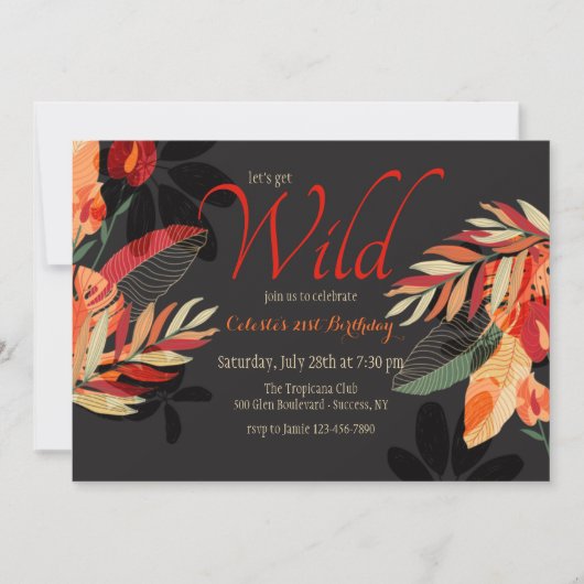 Invitation Fête Endiablée de l'Été (Devant)