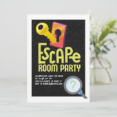 Invitation Fête Escape Game (Debout devant)