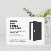 Invitation Fête Escape Room (Debout devant)