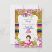 Invitation Fête espagnole Baptême de fille Christening (Devant)