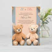 Invitation Fête espagnole Teddy Bear Révélation de genre (Debout devant)