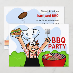 Invitation Fête estivale BBQ
