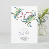 Invitation Fête estivale de cuisson de crabes (Debout devant)