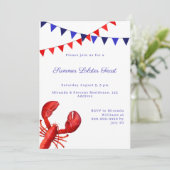 Invitation Fête estivale de homard (Debout devant)