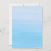 Invitation Fête estivale homard rouge plage bleu mer (Dos)