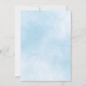 Invitation Fête estivale phare plage côtière bleu (Dos)