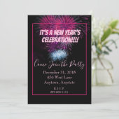 Invitation Fête et festivités du Nouvel An (Debout devant)