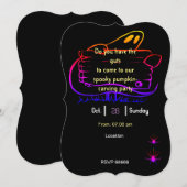 Invitation Fête Fantôme  (Devant / Derrière)