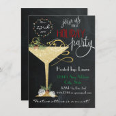 Invitation Fête - Faux Parties scintillant (Devant / Derrière)