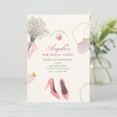 Invitation Fête féminine (Debout devant)