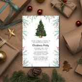 Invitation Fête Festive de Noël Arbre